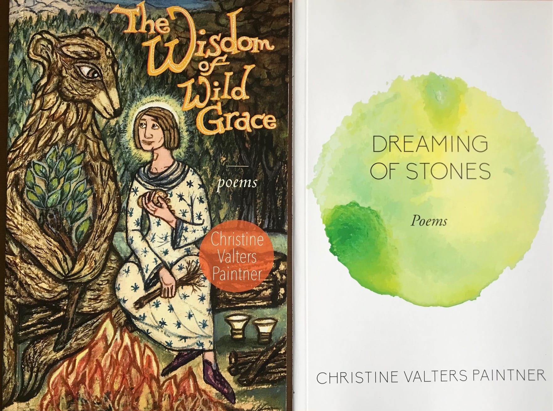 Both poetry book covers